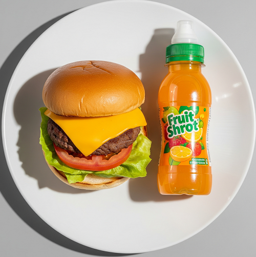 Kid's 1/4 Beef Burger Meal 